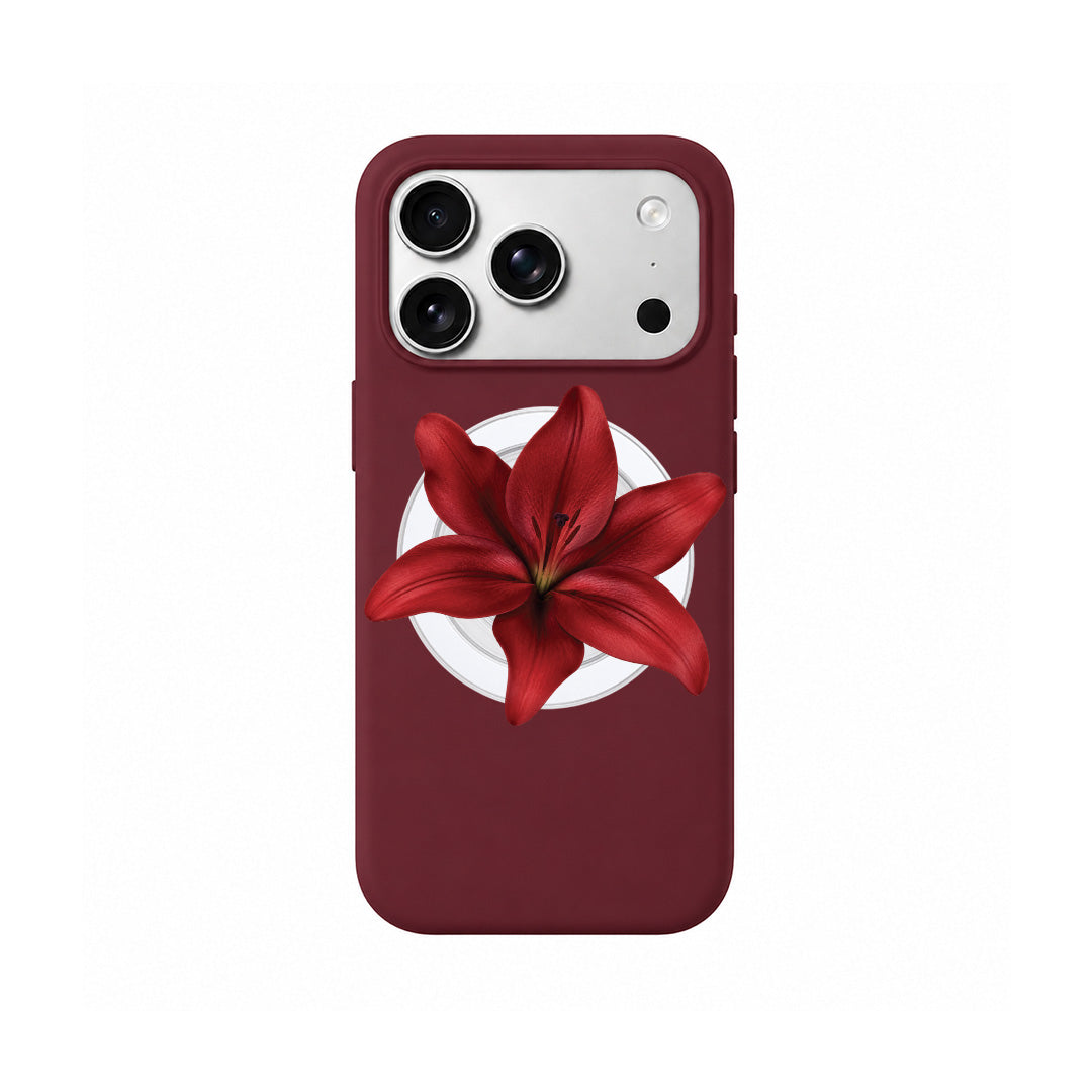 Red Lily Phone Grip