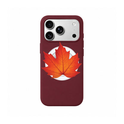 Maple Leaf (Burgundy) Phone Grip